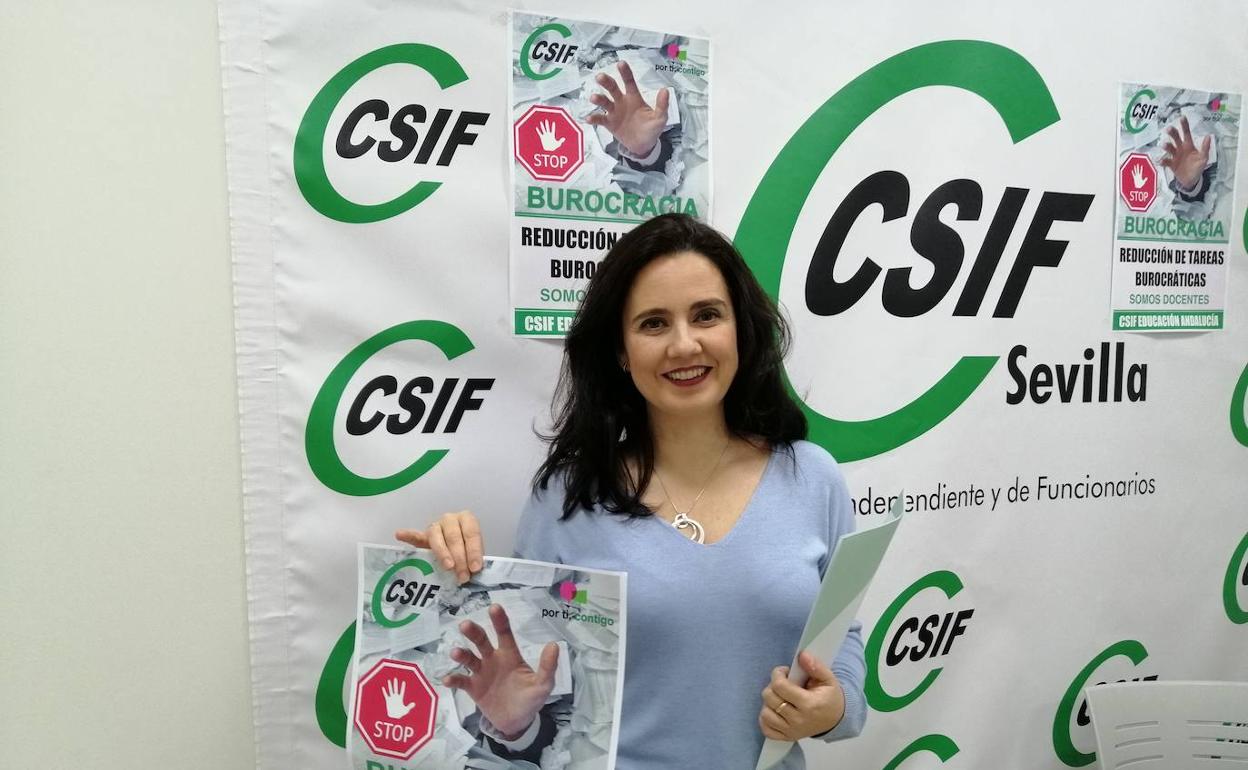 Elena García, responsable del sector de Educación de CSIF
