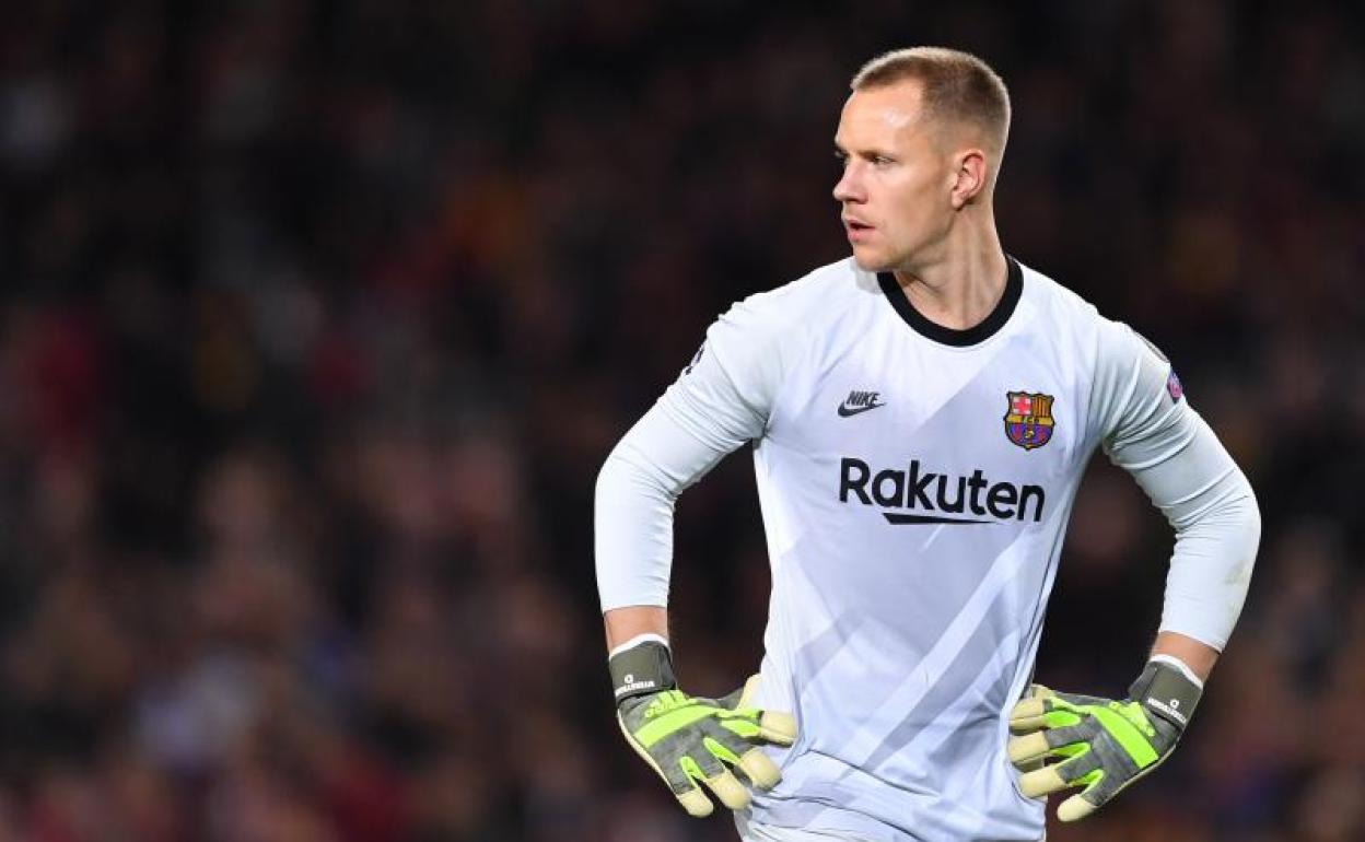 El portero del Barcelona Marc-André Ter Stegen. 