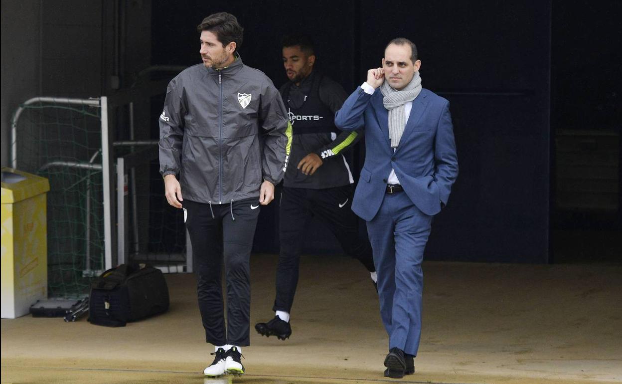 Víctor y Shaheen, juntos antes de un entrenamiento. 