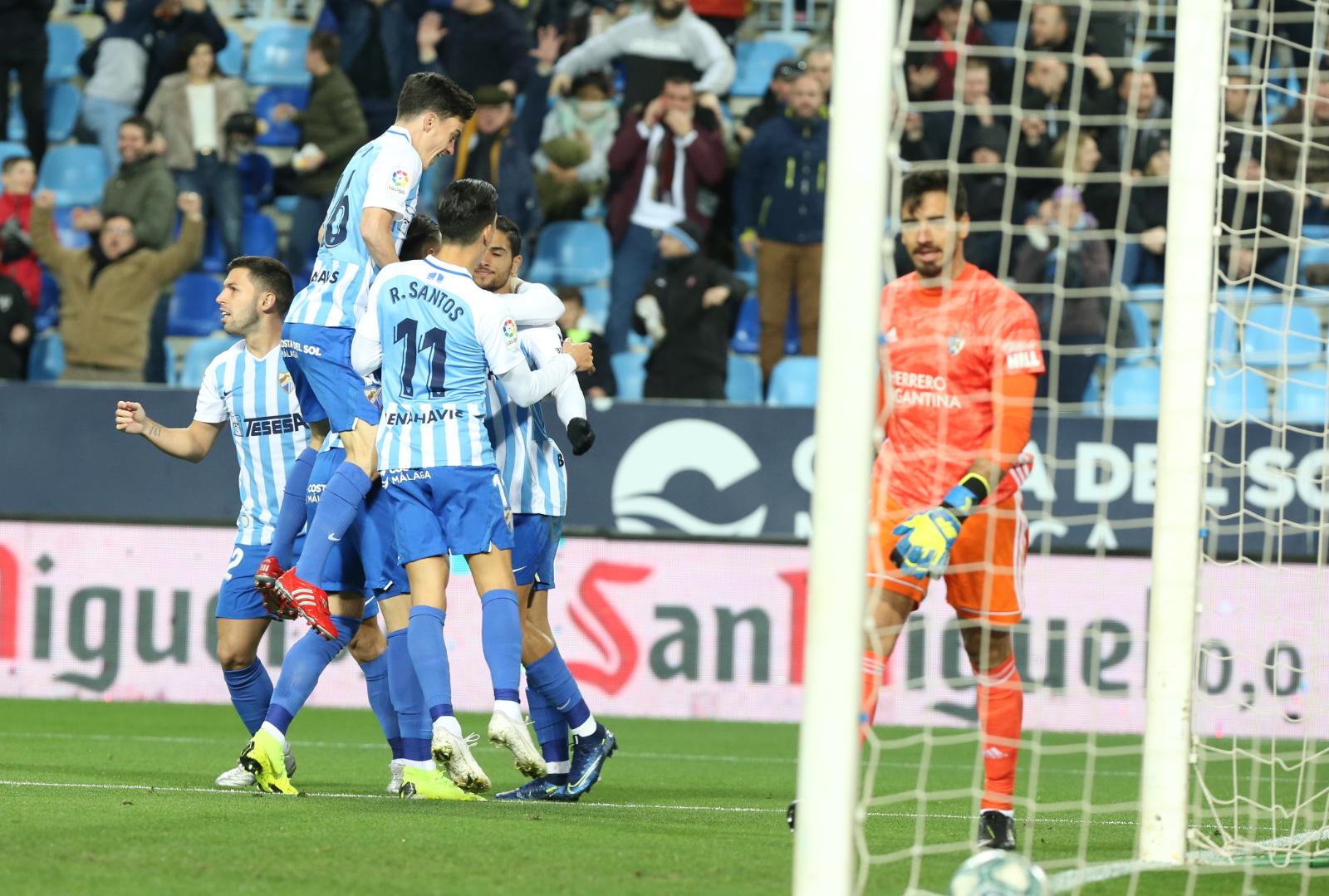 El nuevo entrenador, Sergio Pellicer, debutaba en La Rosaleda