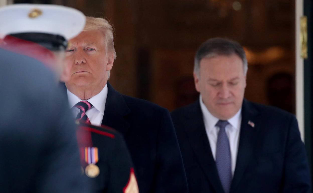 Trump y Pompeo, este viernes en la Casa Blanca.