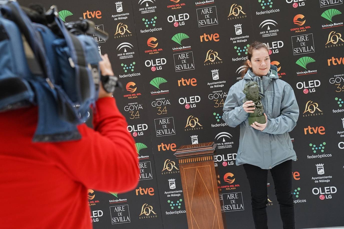 Fotos: Fotografíate con la estatuilla de los Goya en el Ayuntamiento de Málaga hasta el 24 de enero