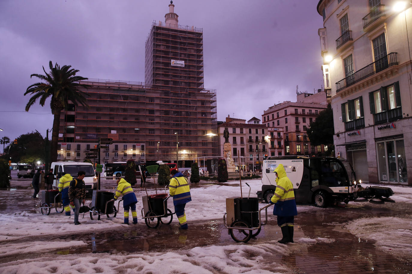 Granizada en Málaga | Fotos: Así ha sido la granizada caída en Málaga