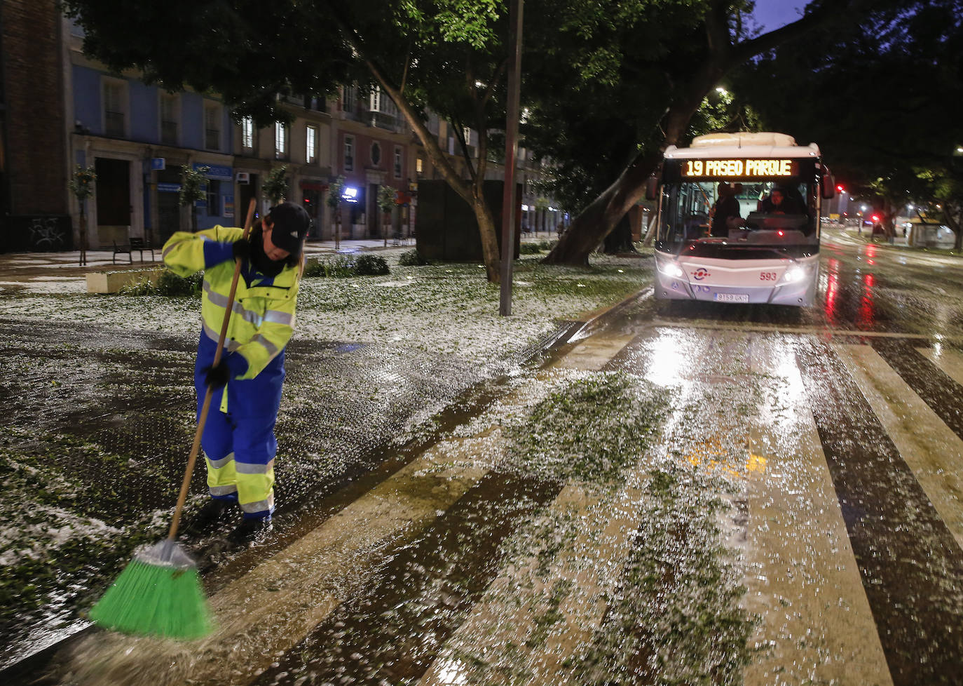 Granizada en Málaga | Fotos: Así ha sido la granizada caída en Málaga