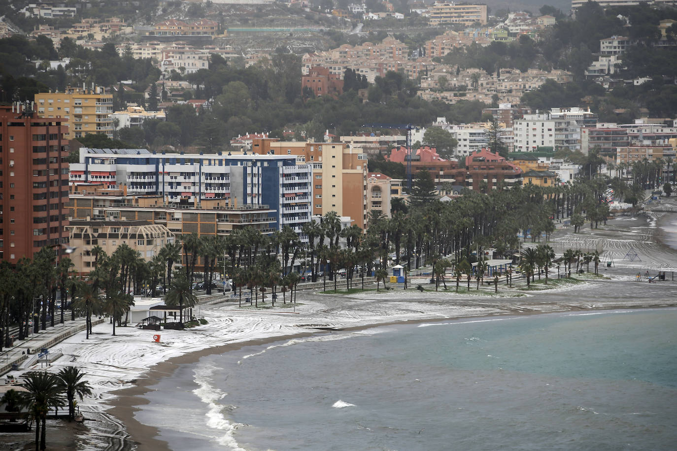 Granizada en Málaga | Fotos: Así ha sido la granizada caída en Málaga