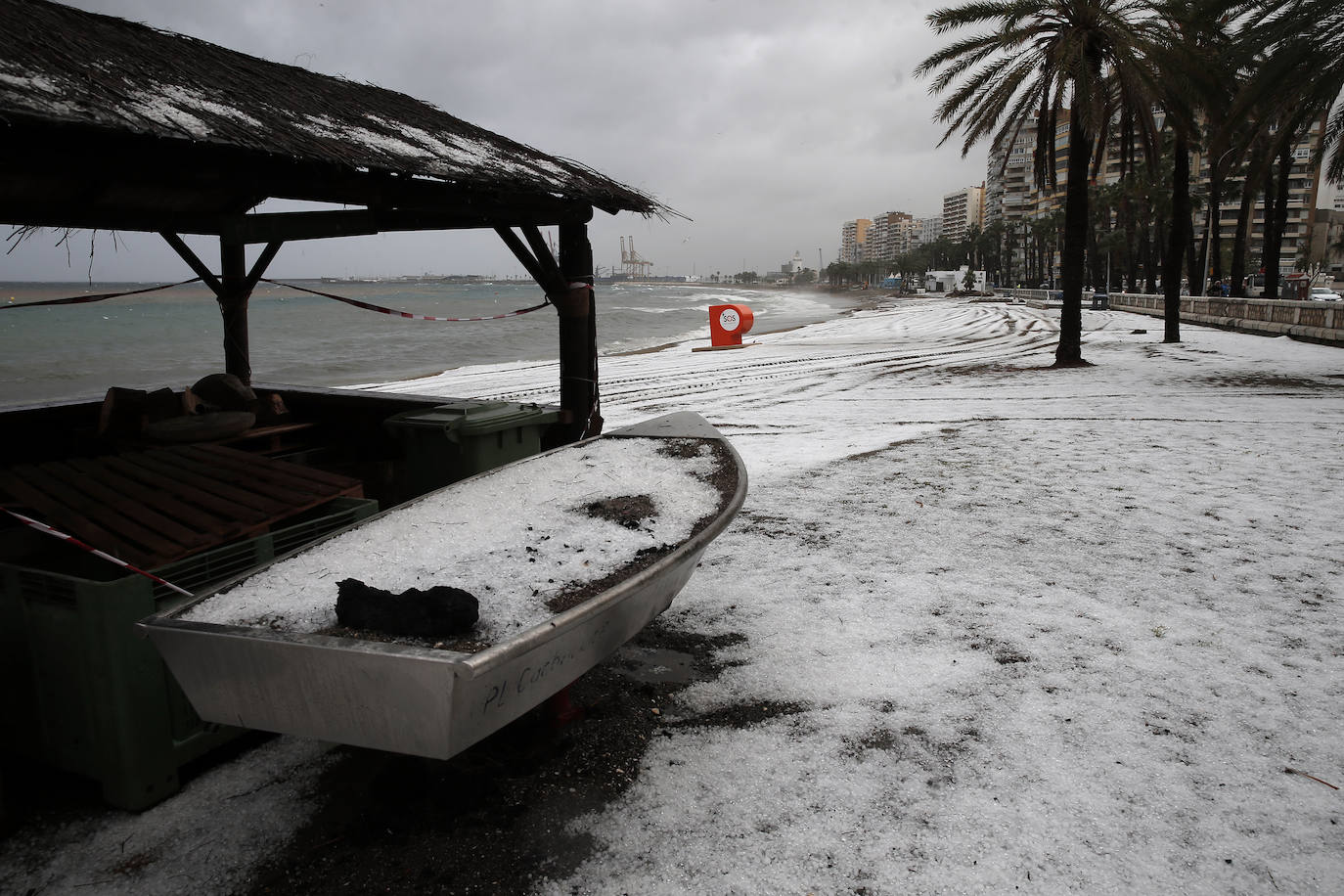 Granizada en Málaga | Fotos: Así ha sido la granizada caída en Málaga