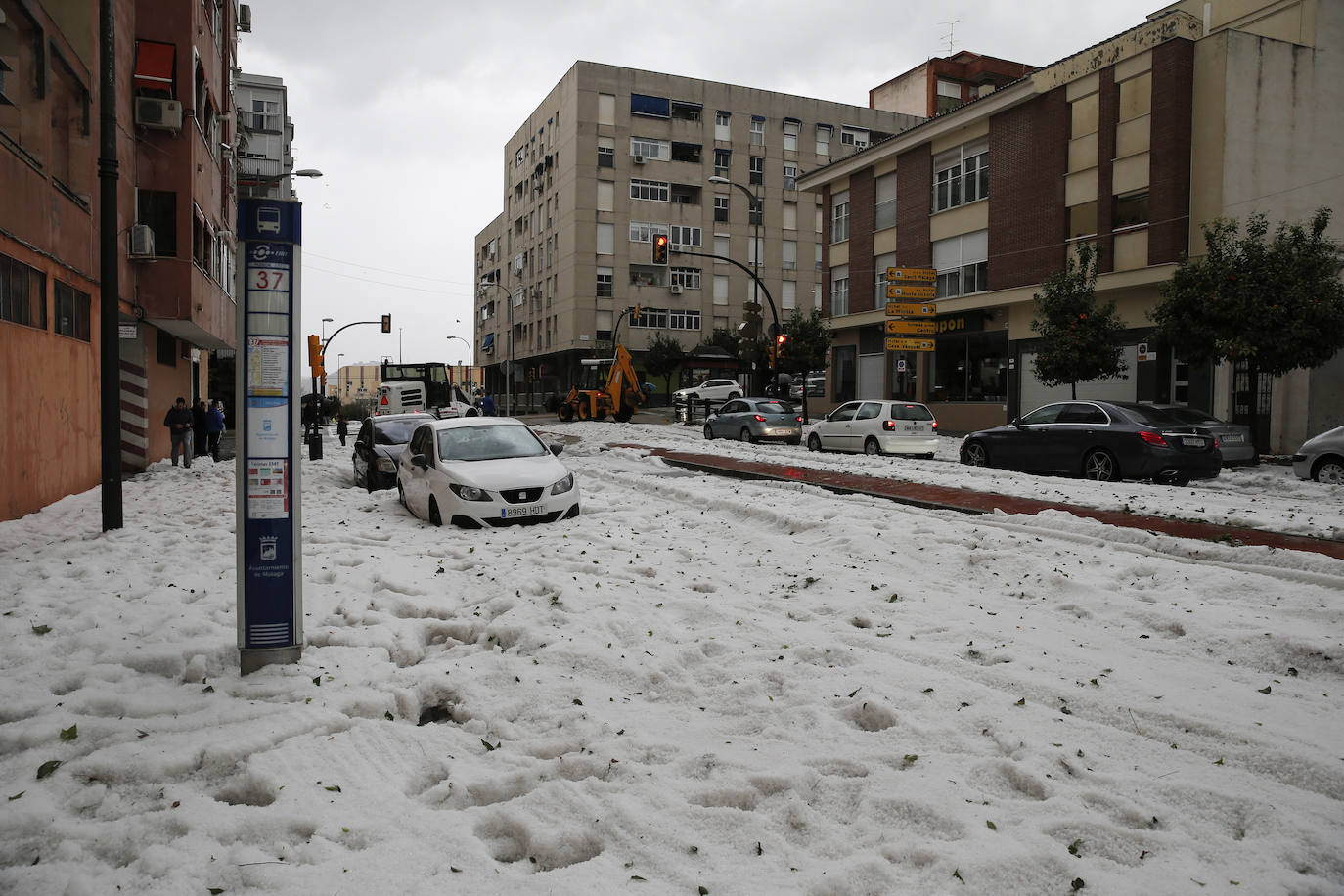 Granizada en Málaga | Fotos: Así ha sido la granizada caída en Málaga