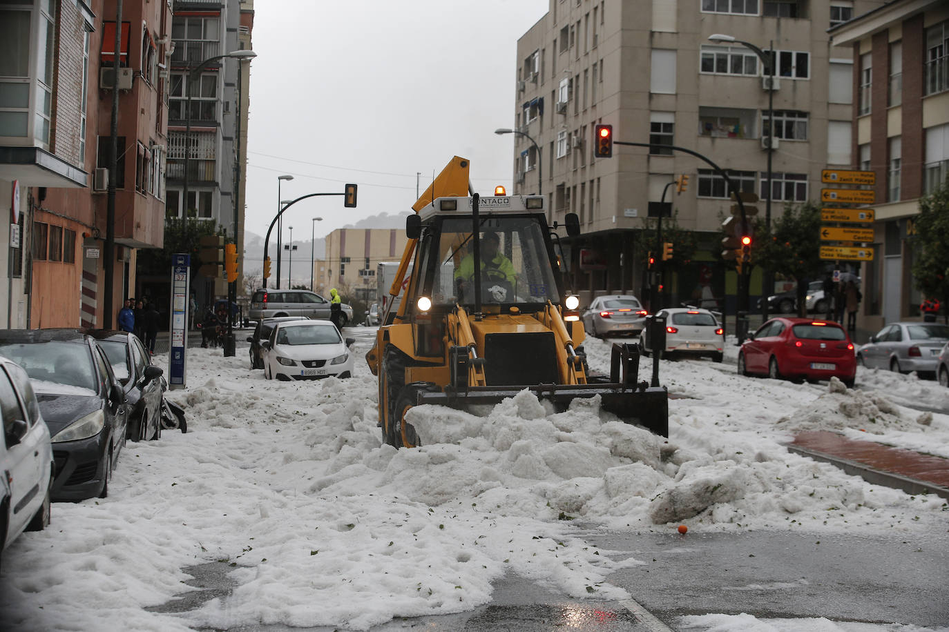 Granizada en Málaga | Fotos: Así ha sido la granizada caída en Málaga