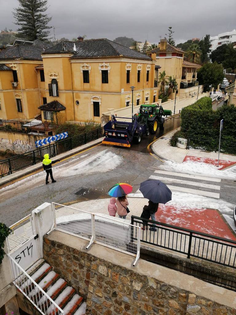 Granizada en Málaga | Fotos: Así ha sido la granizada caída en Málaga