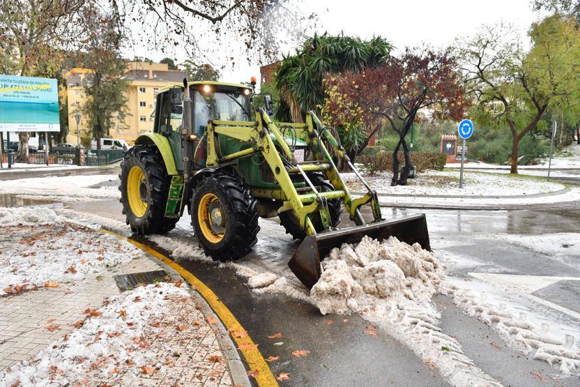 Granizada en Málaga | Fotos: Así ha sido la granizada caída en Málaga