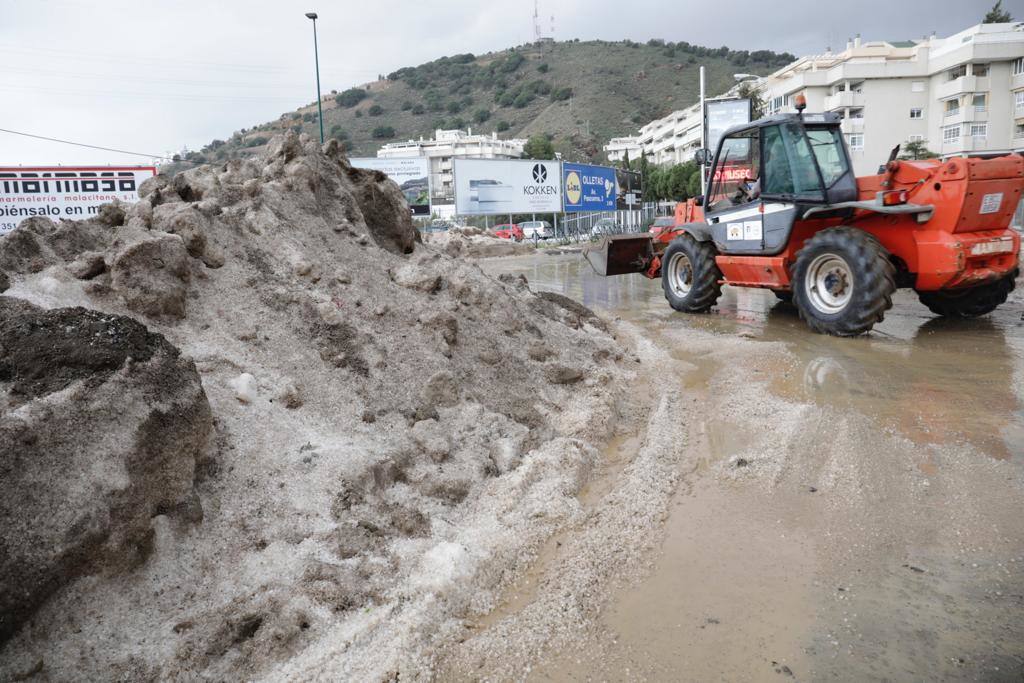 Granizada en Málaga | Fotos: Así ha sido la granizada caída en Málaga