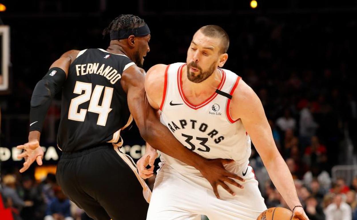 Marc Gasol, durante el partido. 