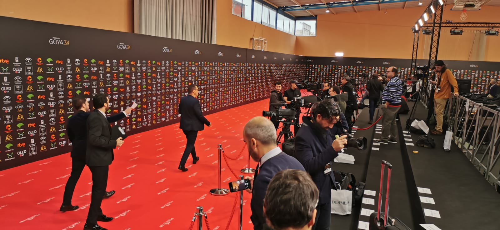 La jornada de los premios Goya que acoge el palacio de los Deportes José María Martín Carpena, en imágenes. 