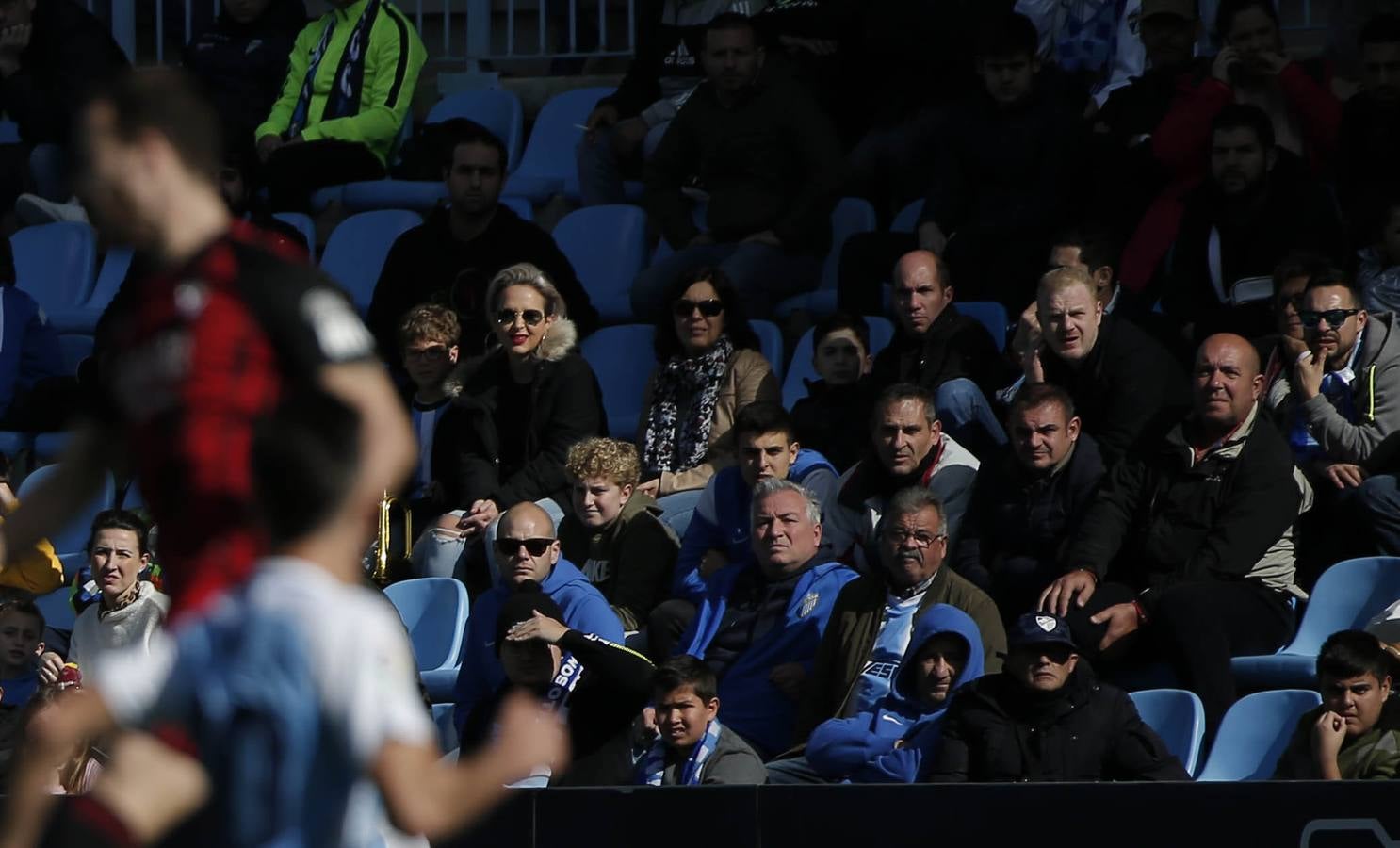 Las mejores imágenes de los aficionados que asistieron al Málaga.Mirandés (2-2)