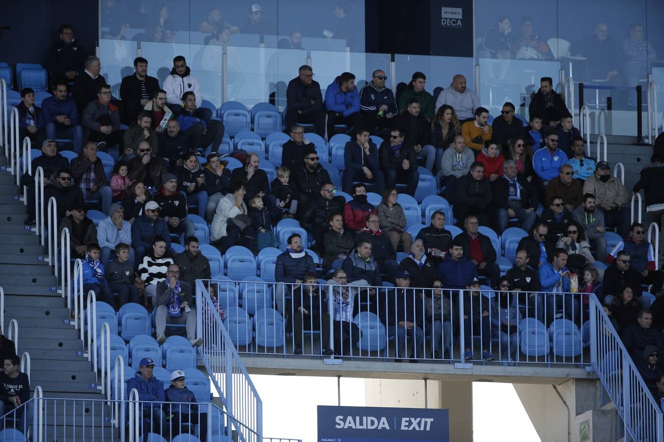 Las mejores imágenes de los aficionados que asistieron al Málaga.Mirandés (2-2)