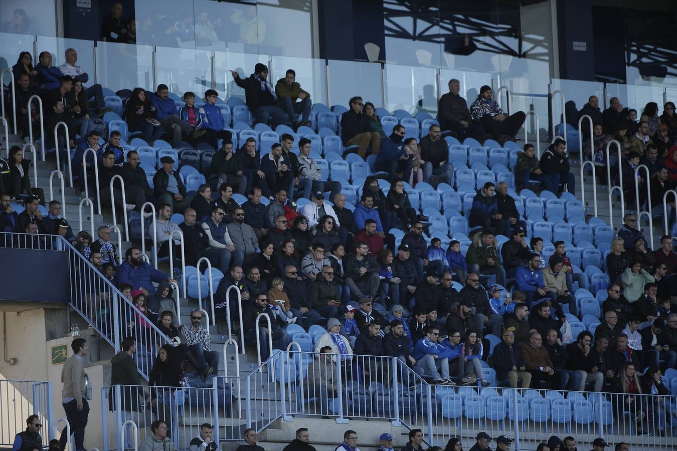 Las mejores imágenes de los aficionados que asistieron al Málaga.Mirandés (2-2)