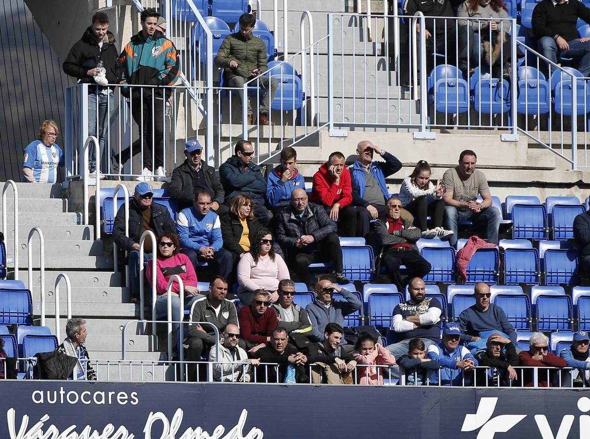 Las mejores imágenes de los aficionados que asistieron al Málaga.Mirandés (2-2)