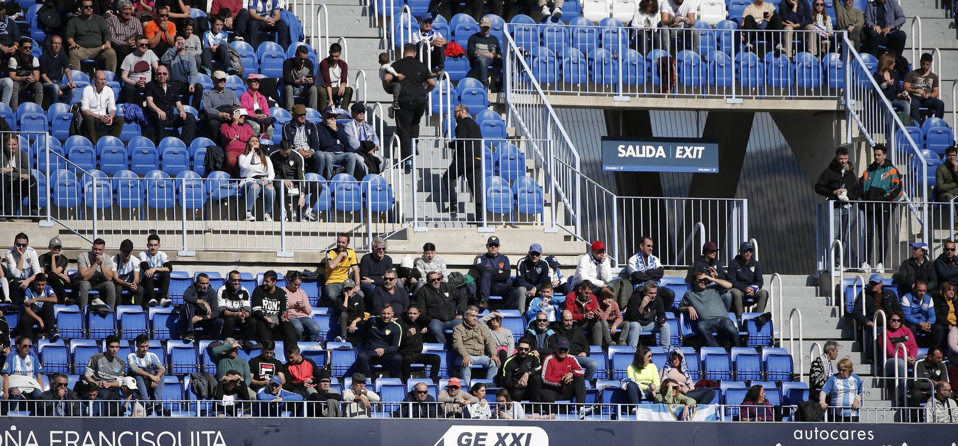 Las mejores imágenes de los aficionados que asistieron al Málaga.Mirandés (2-2)