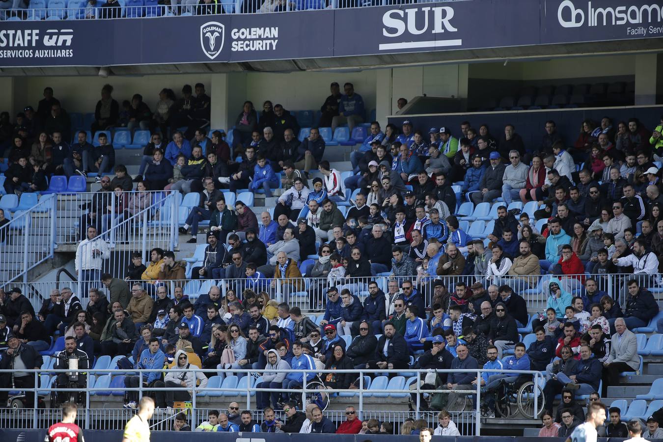 Las mejores imágenes de los aficionados que asistieron al Málaga.Mirandés (2-2)