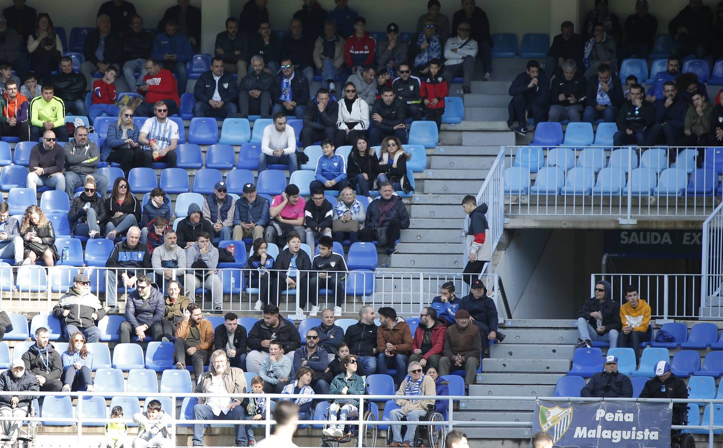 Las mejores imágenes de los aficionados que asistieron al Málaga.Mirandés (2-2)