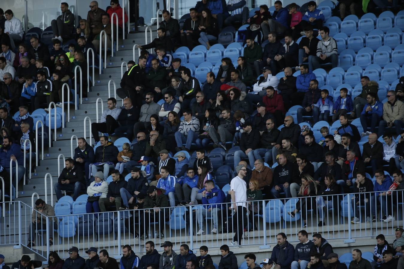 Las mejores imágenes de los aficionados que asistieron al Málaga.Mirandés (2-2)