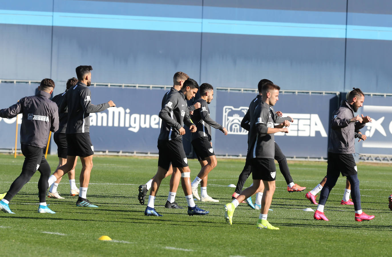 Así ha sido el entrenamiento del Málaga CF hoy martes 28 de enero. 