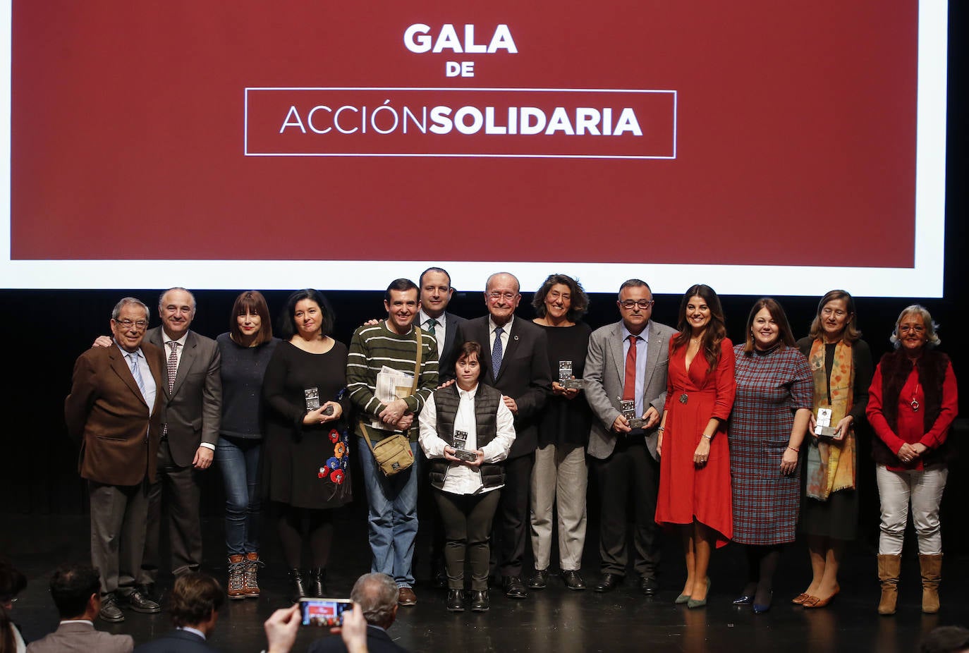 Entrega de galardones al compromiso social de distintas asociaciones malagueñas en el Museo Picasso con Diario SUR y Fundación La Caixa