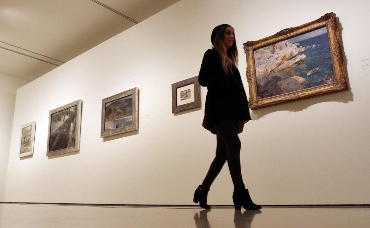 Sala de la colección del Museo Thyssen Málaga.