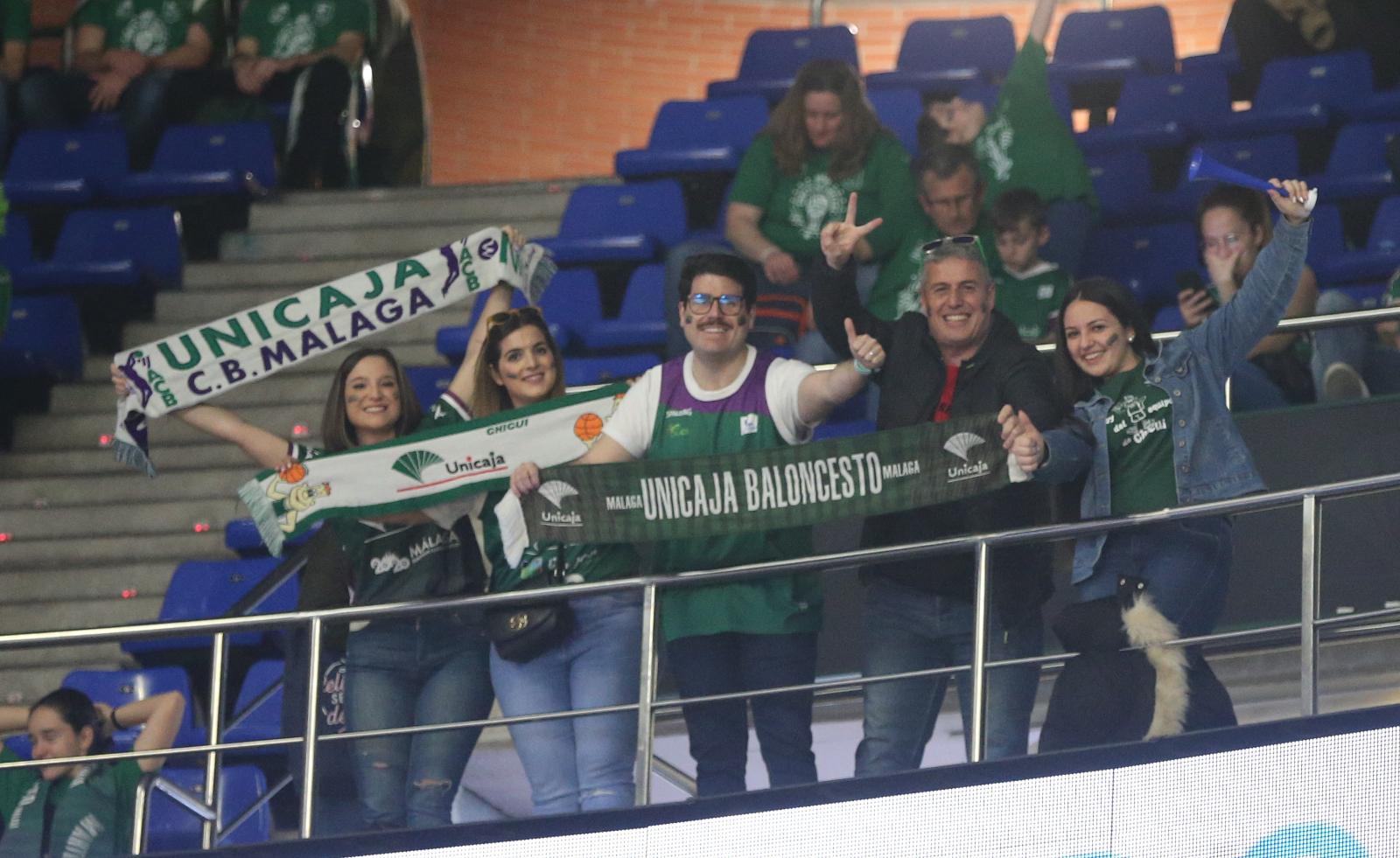 Gradas llenas en el Martín Carpena para ver el Unicaja-Real Madrid