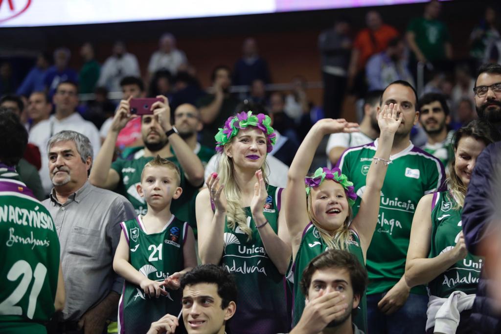 Gradas llenas en el Martín Carpena para ver el Unicaja-Real Madrid