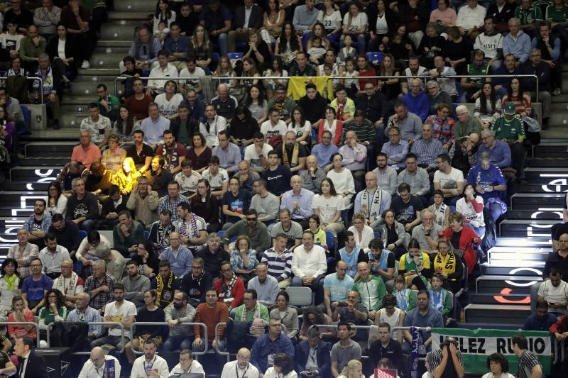 Gradas llenas en el Martín Carpena para ver el Unicaja-Real Madrid