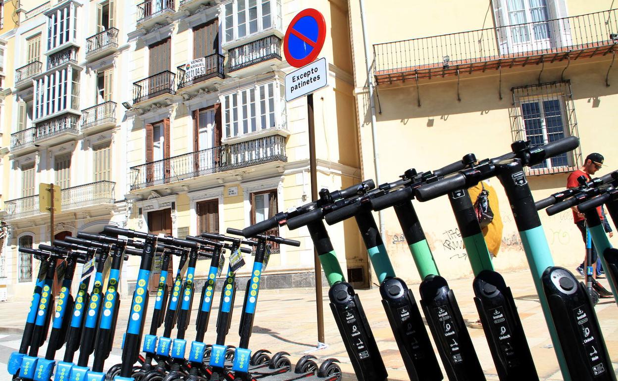 Los patinetes de alquiler sólo se pueden abandonar en los espacios habilitados para ello. 