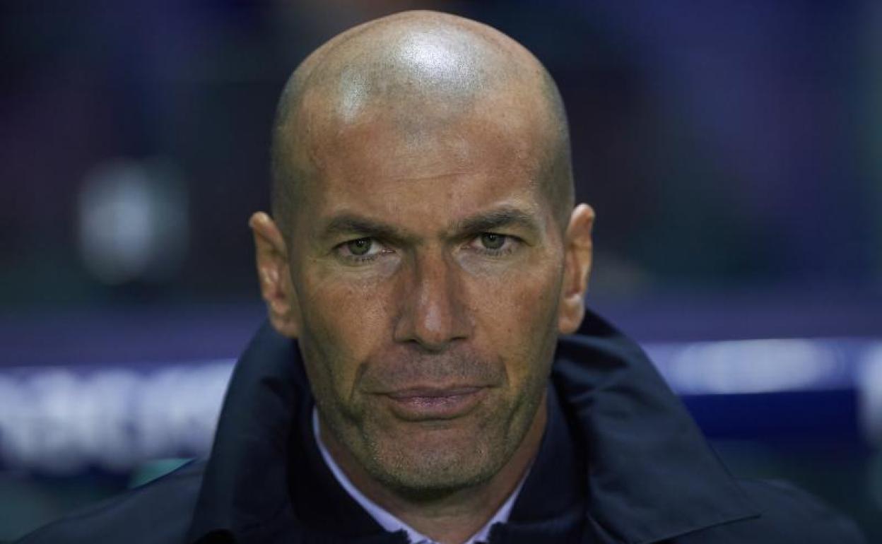 Zinedine Zidane, durante el partido contra el Levante. 