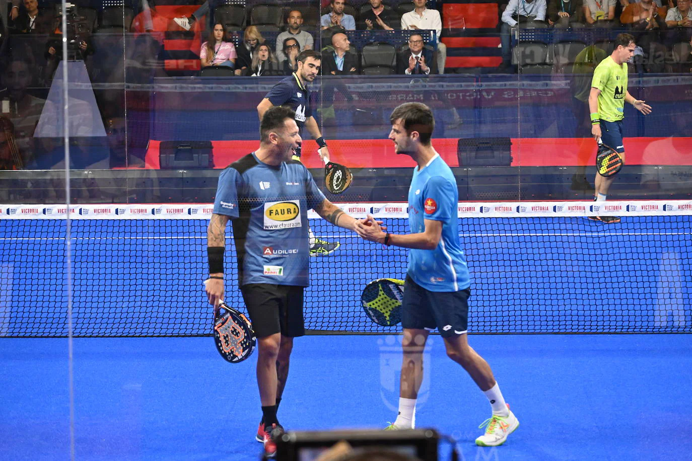 El malagueño Momo González y su compañero Tito Allemandi no pudieron con Paquito Navarro y Lima (6-1 y 6-2)