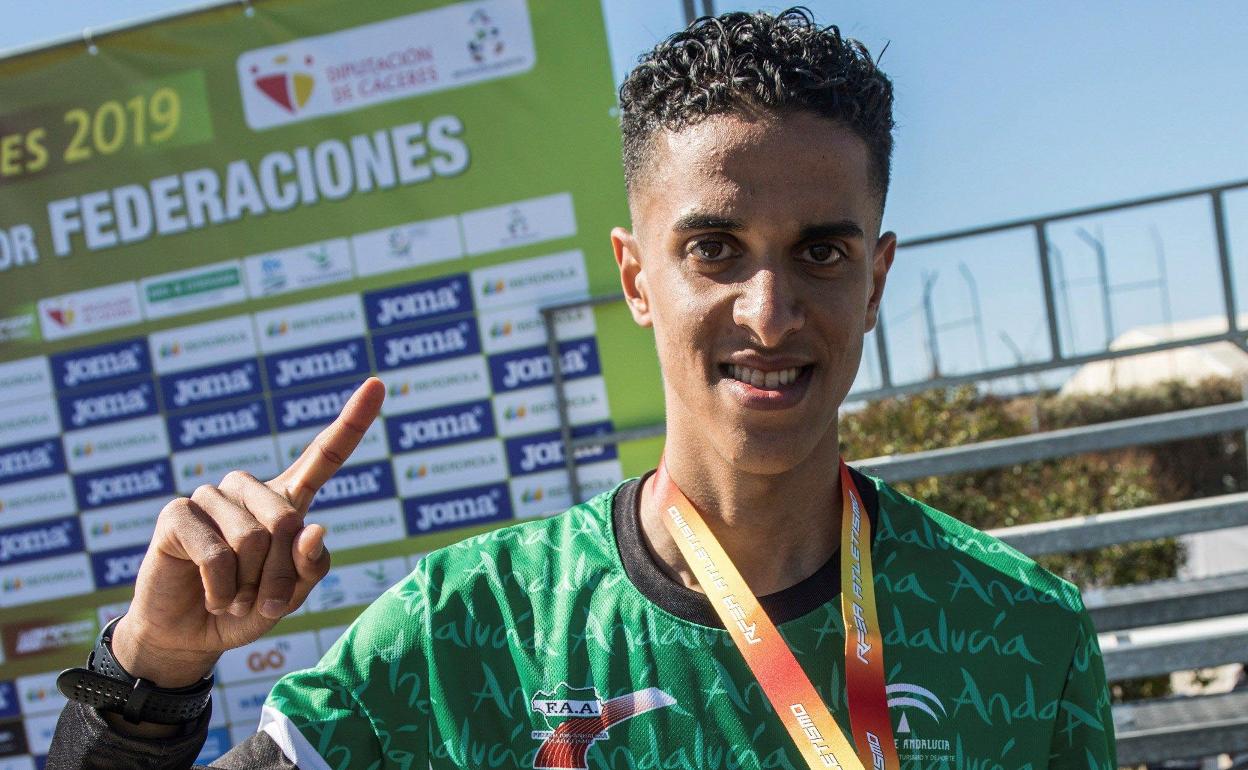 Oumaiz, en el pasado Campeonato de España de cross. 