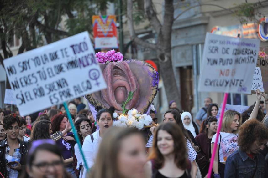Fotos: La marcha del 8M en Málaga, en imágenes