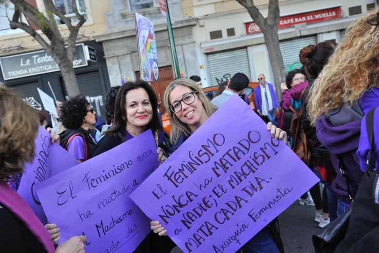 Fotos: La marcha del 8M en Málaga, en imágenes