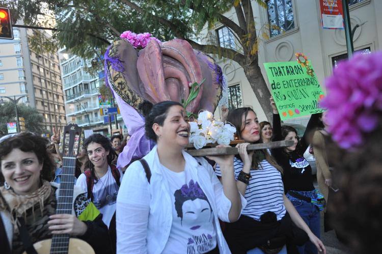Fotos: La marcha del 8M en Málaga, en imágenes
