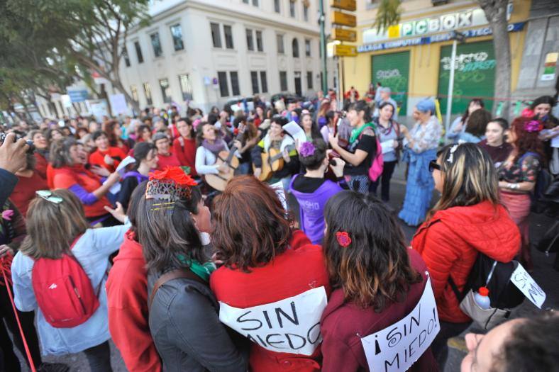 Fotos: La marcha del 8M en Málaga, en imágenes