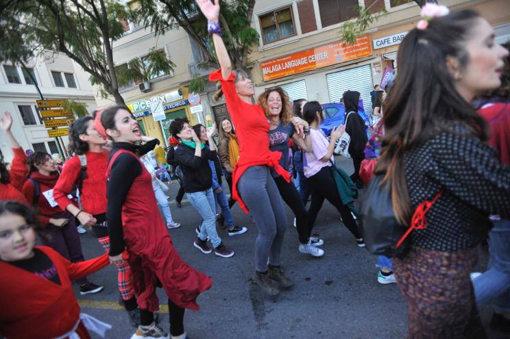 Fotos: La marcha del 8M en Málaga, en imágenes