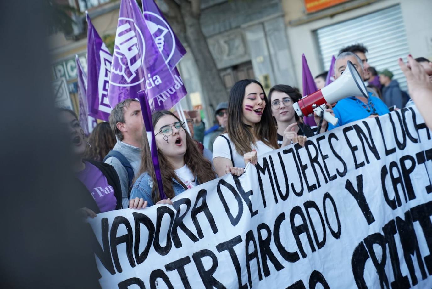 Fotos: La marcha del 8M en Málaga, en imágenes