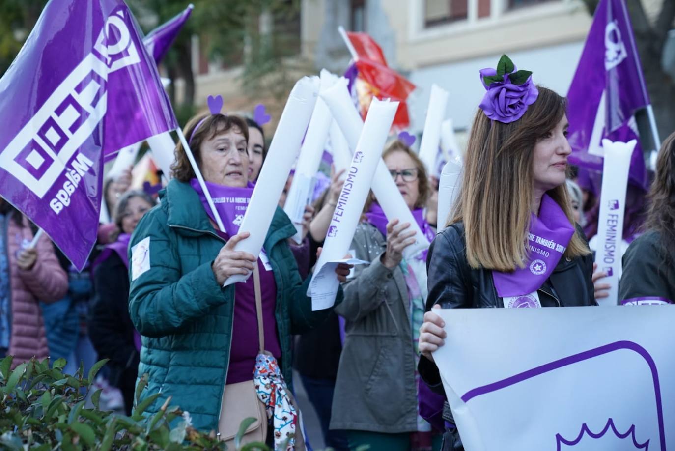 Fotos: La marcha del 8M en Málaga, en imágenes