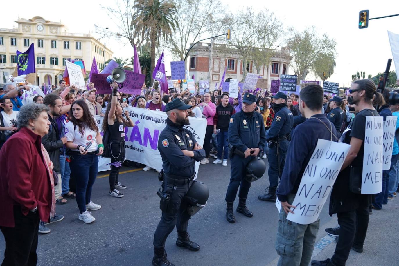 Fotos: La marcha del 8M en Málaga, en imágenes