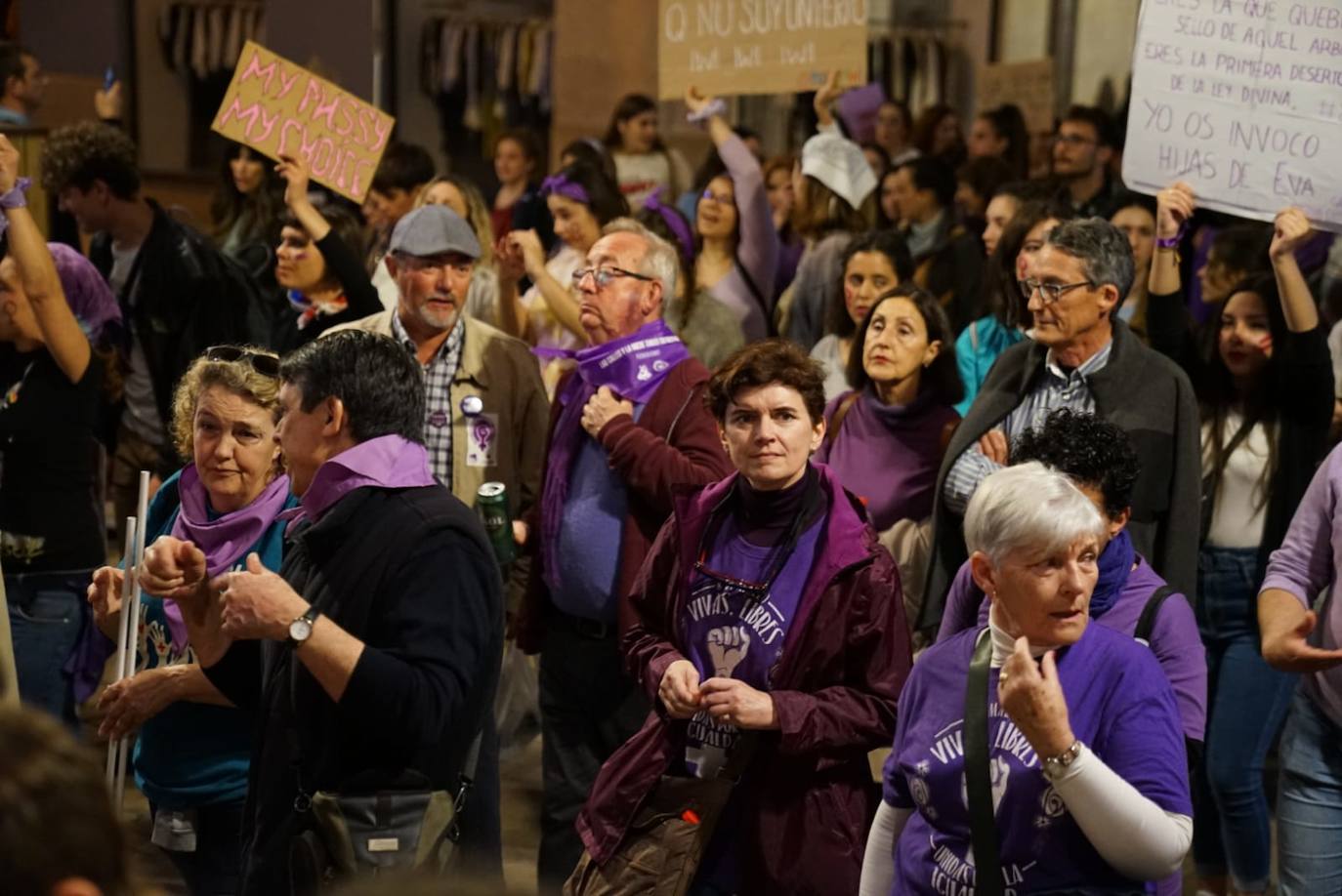 Fotos: La marcha del 8M en Málaga, en imágenes