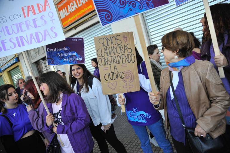Fotos: La marcha del 8M en Málaga, en imágenes