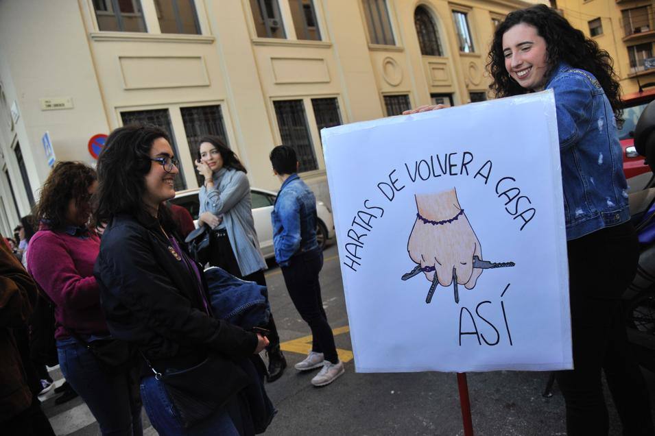 Fotos: La marcha del 8M en Málaga, en imágenes