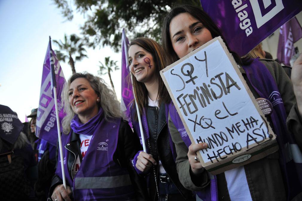 Fotos: La marcha del 8M en Málaga, en imágenes