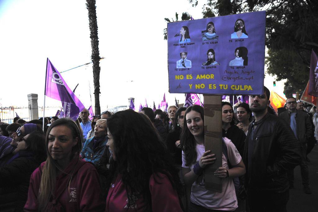Fotos: La marcha del 8M en Málaga, en imágenes