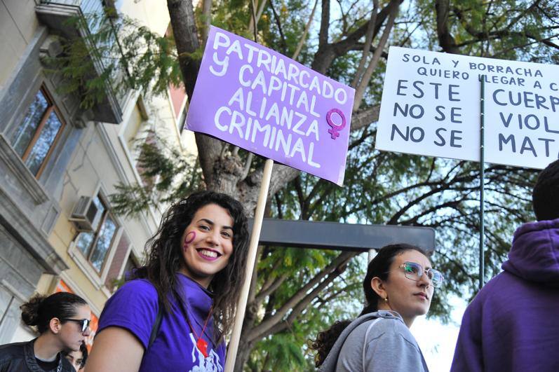 Fotos: La marcha del 8M en Málaga, en imágenes