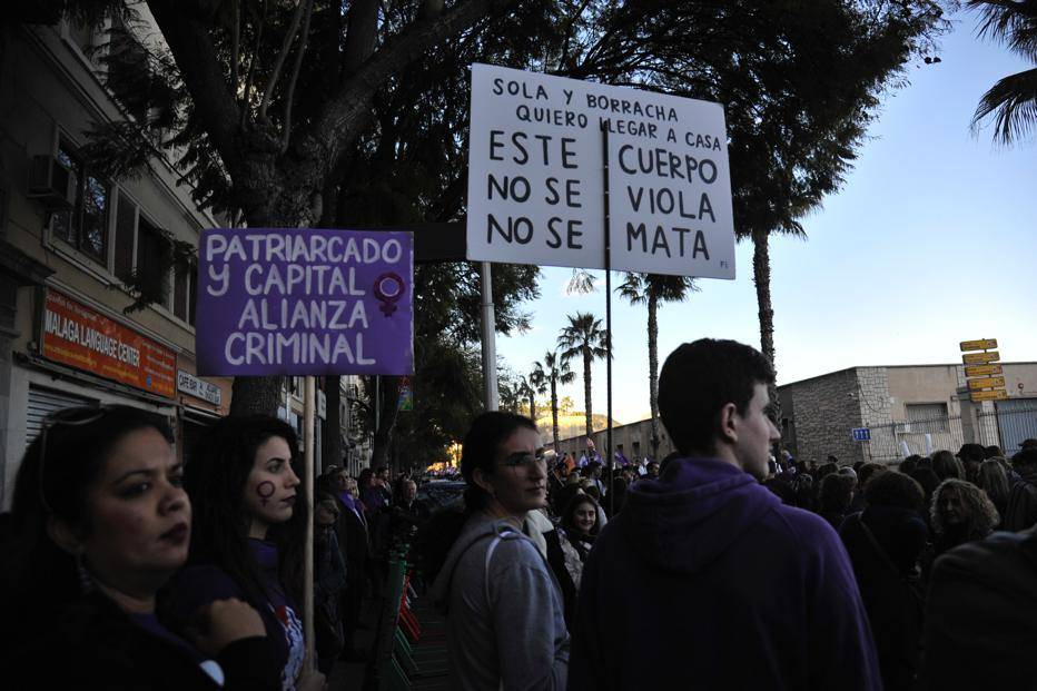 Fotos: La marcha del 8M en Málaga, en imágenes